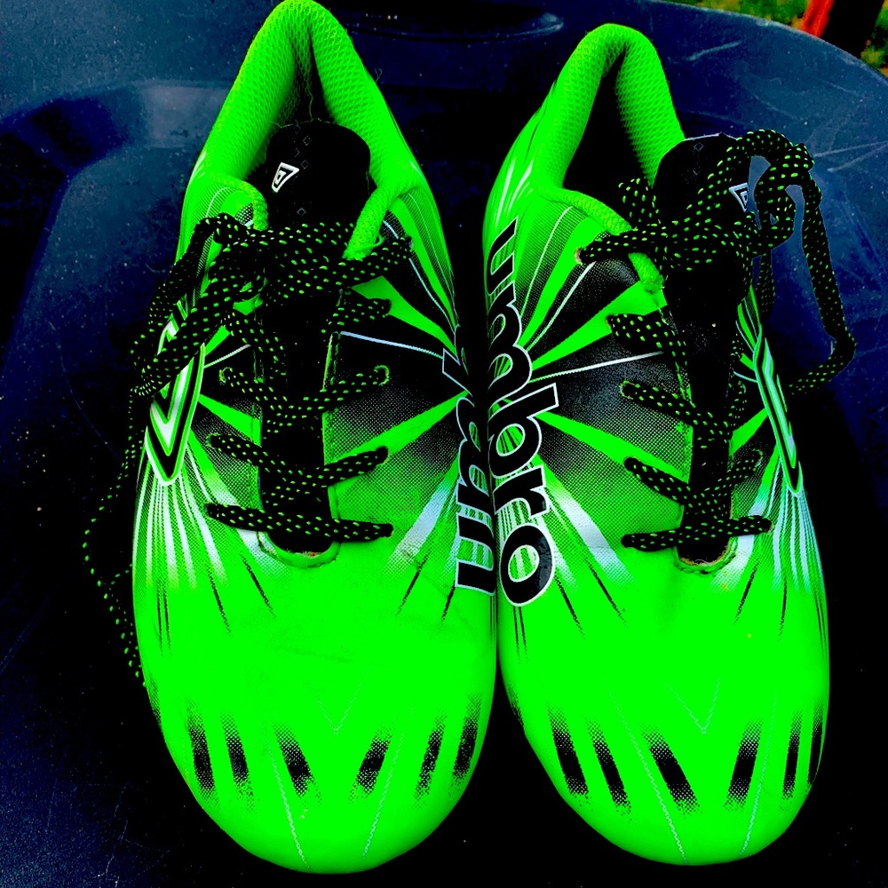 Boys Umbra , lime green/black Cleats